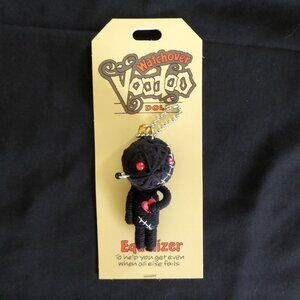 NWT 2009 JOHN HINDE WATCHOVER VOODOO DOLL EQUALIZER KEYCHAIN